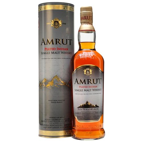 Whisky indio AMRUT Peated 700 ml