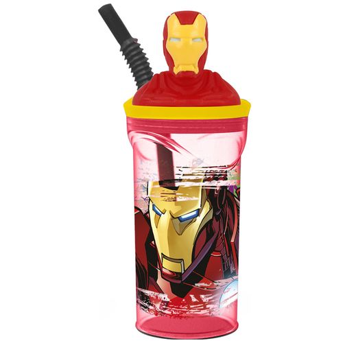 Vaso alto tapa con forma Avenger