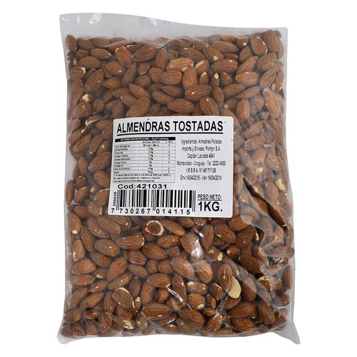 Almendras tostadas sin sal 1 kg