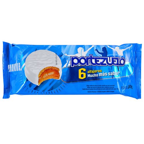 Alfajor PORTEZUELO nieve 6 un.