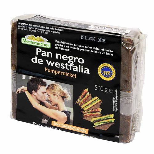 Pan centeno pumpernickel MESTEMACHER 500 g