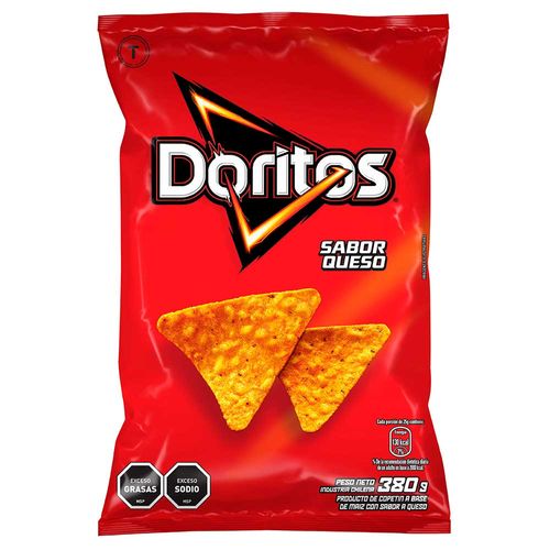 Snack DORITOS queso 380 g