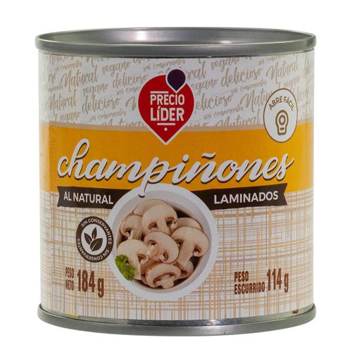 Champiñón laminado PRECIO LÍDER 184 g