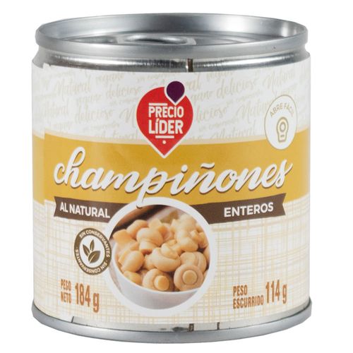 Champiñón entero PRECIO LÍDER 184 g