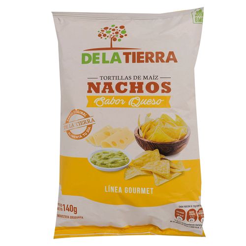 Nachos DE LA TIERRA sabor queso 140 g