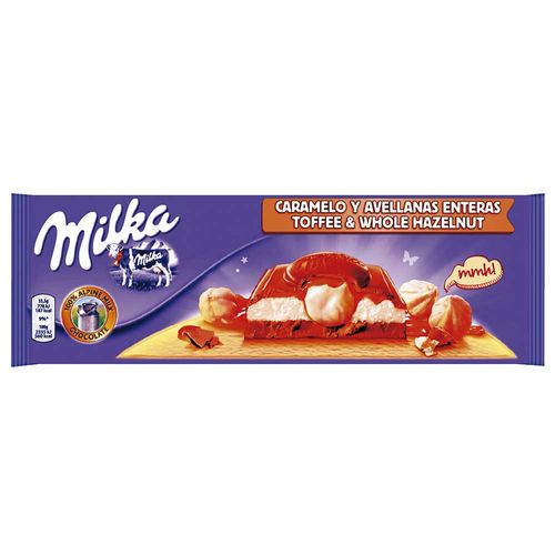 Chocolate Milka Caramelo y Avellanas 300 g