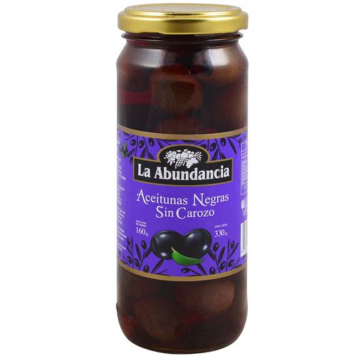 Aceitunas negras LA ABUNDANCIA sin carozo 160 g