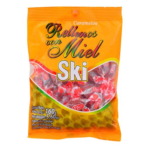 Caramelos rellenos con miel SKI 160 g