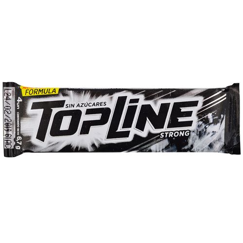 Chicle sin azúcar TOPLINE Strong