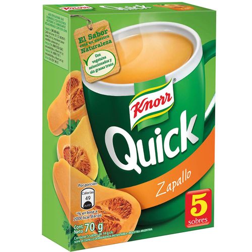 Sopa zapallo KNORR Quick con 5 un.