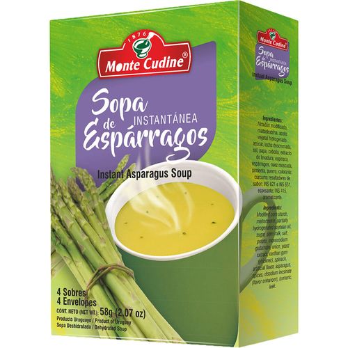Sopa instantánea espárragos MONTE CUDINE 4 un.