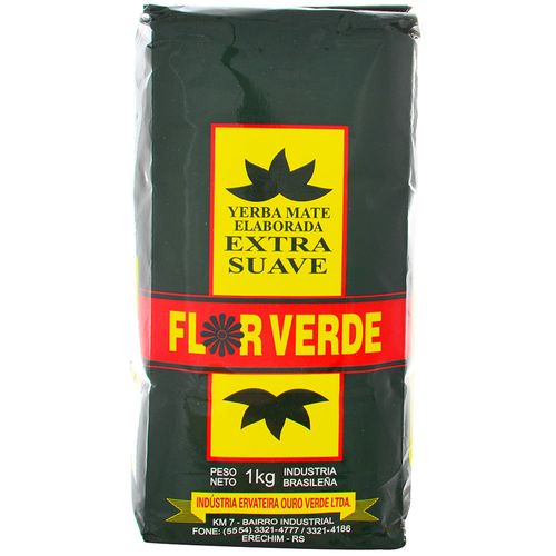 Yerba FLOR VERDE suave 1 kg