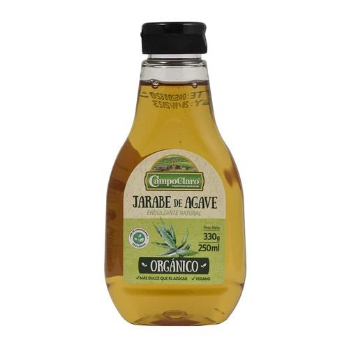 Jarabe de agave orgánico CAMPOCLARO ambar 330 g