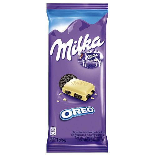 Chocolate blanco MILKA Oreo 155 g