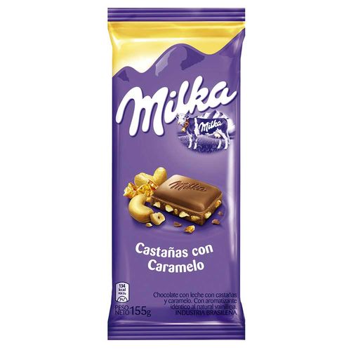 Chocolate MILKA Castañas con Caramelo 155 g