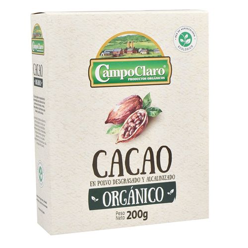 Cacao orgánico CAMPOCLARO 200 g
