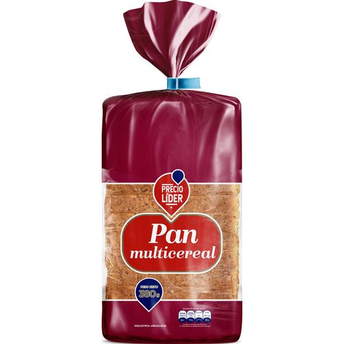 Pan PRECIO LÍDER multicereal mediano 380 g