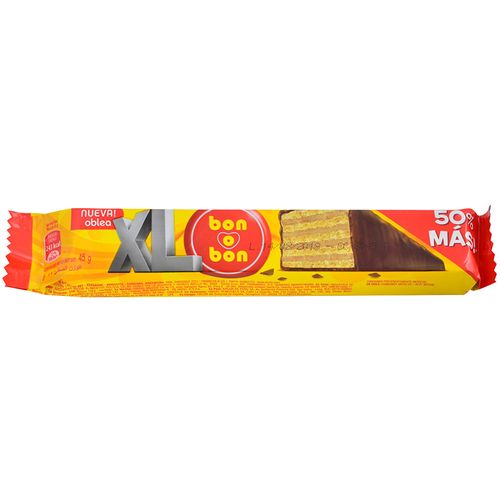 Oblea chocolate BON O BON leche xl 45 g