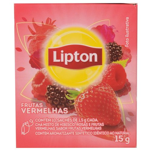 Té LIPTON infusión frutos rojos 10 un.