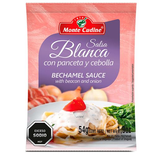 Salsa blanca con panceta y cebolla MONTE CUDINE