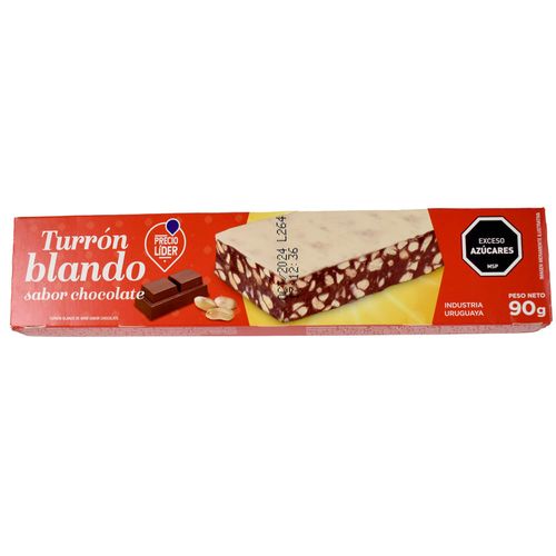 Turrón PRECIO LÍDER chocolate 90 g