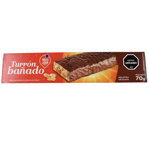 Turrón PRECIO LÍDER bañado 70 g