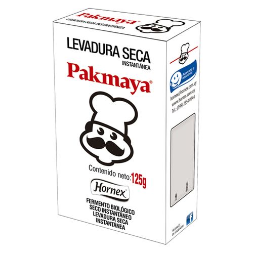 Levadura instantánea PAKMAYA HORNEX 125 g