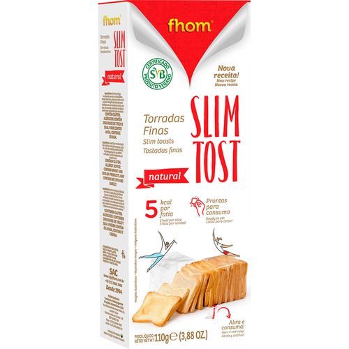 Tostada FHOM slim tost natural 110g