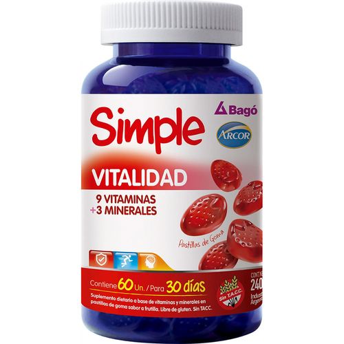 Suplemento SIMPLE vitalidad 60 un.