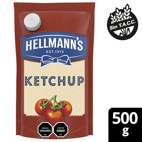 Salsa kétchup HELLMANN'S doy pack 500 g