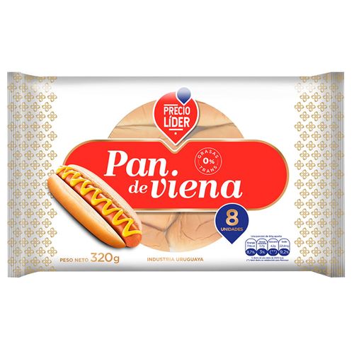 Pan de Viena PRECIO LIDER 8 un.