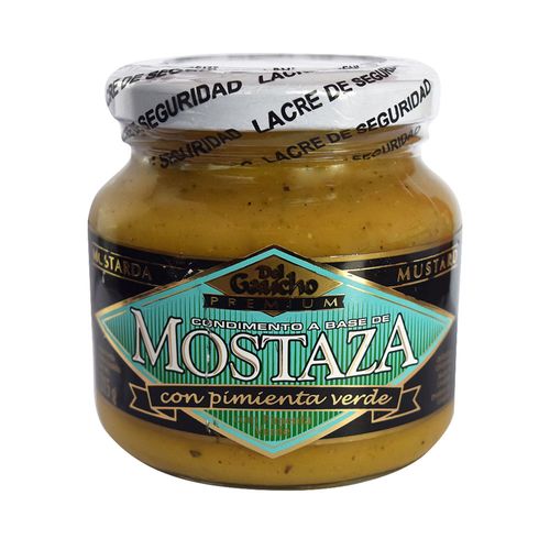 Mostaza premium pimienta verde DEL GAUCHO