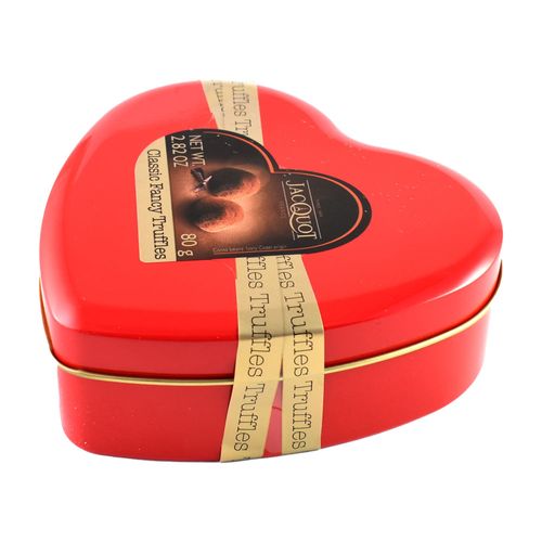 Trufas corazón JACQUOT lata 80 g