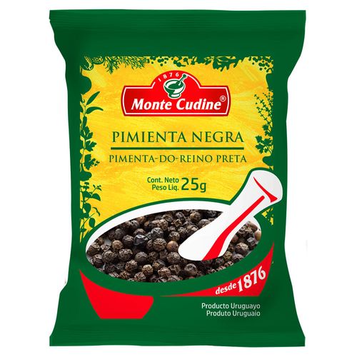 Pimienta negra MONTE CUDINE en grano 25 g