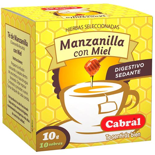 Té CABRAL manzanilla con miel