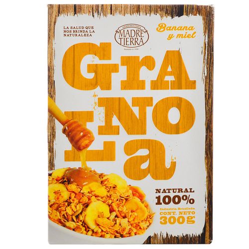 Granola MADRE TIERRA Banana con miel 300 g