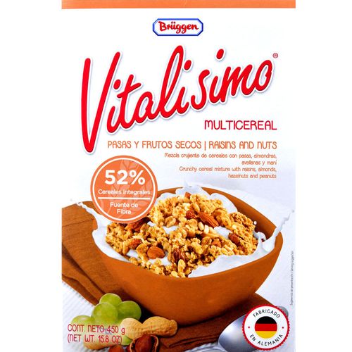 Cereal VITALISIMO Bruggen Muesli frutos secos 450 g