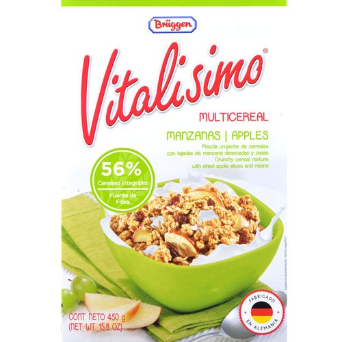 Cereal VITALISIMO Bruggen Multicereal manzana 450 g