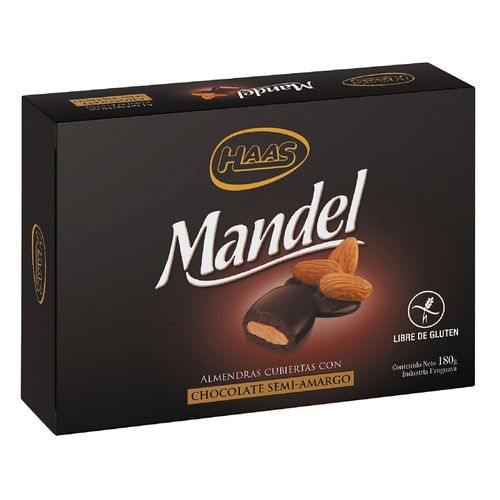 Almendras HAAS con Chocolate Semi Amargo 180 g