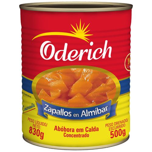Zapallo en almíbar ODERICH 830 g