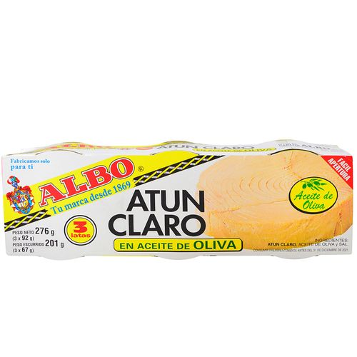 Atún claro ALBO en aceite de oliva 276 g