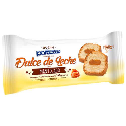 Budín manteca rellena dulce leche PORTEZUELO