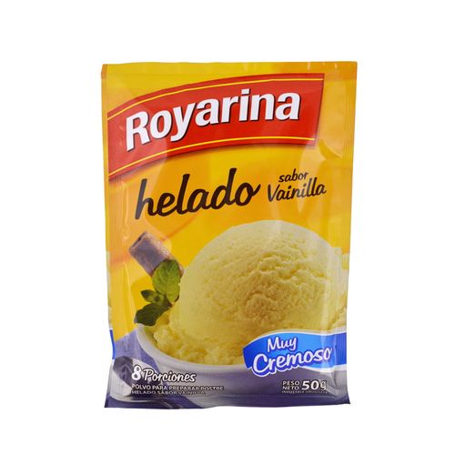 Polvo para preparar helado ROYARINA vainilla 50 g