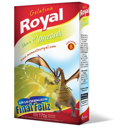 Gelatina ROYAL manzana 8 porciones 170 g