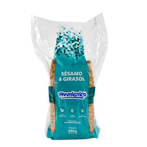 Pan Integral PANTASTICO Vegano Sesamo Girasol 650 g