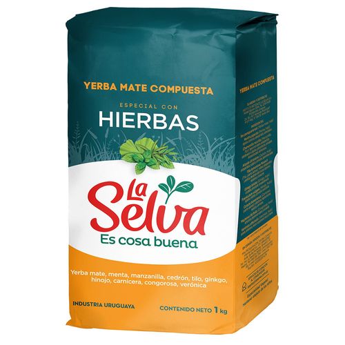 Yerba LA SELVA especial con hierbas 1 kg