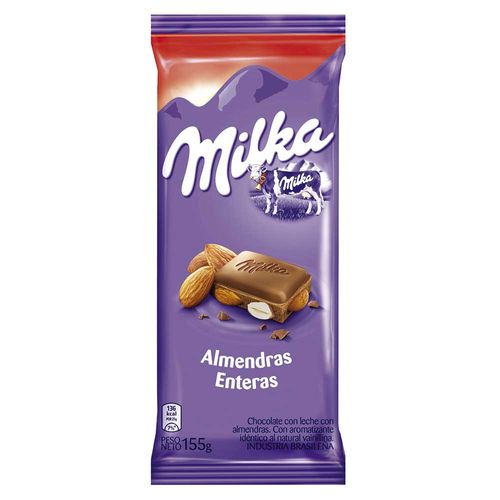 Chocolate almendras MILKA 155 g