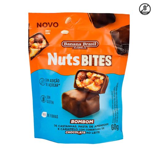 Bombones NUTSBITES chocolate con leche sin gluten