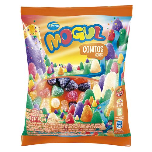 Gomas ARCOR Mogul conitos 220 g