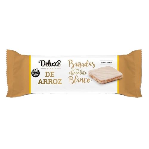 Galletas de arroz DELUXE bañadas chocolate blanco 115 g